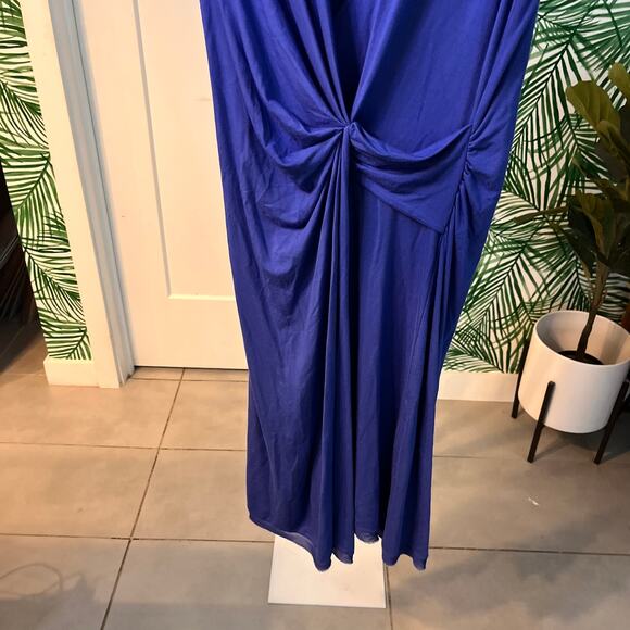 Kobi Halperin Women's Blue Sandra Twist Front Jersey Maureen Dress Size Medium - Picture 8 of 13